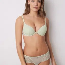 women'secret Floral Bra Medium Coverage Underwired Heavily Padded-image-34