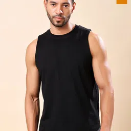 Friskers Pack Of 2 Pure Cotton Round Neck Gym Vests 200725AE-01-26-picture-33