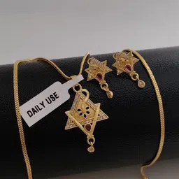 V.K.PAYAL.JEWELLERY Gold-Plated Artificial Stones Studded Jewellery Set-picture-31