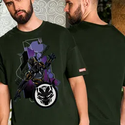 Metronaut Men Printed Drop-Shoulder Sleeves T-shirt image 2