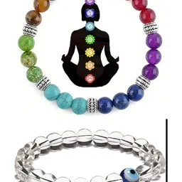 ARDLOR Set Of 2 Artificial Beaded Elasticated Bracelets-picture-12