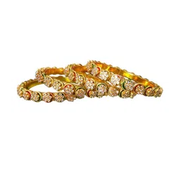 nari nakhre Elegant Gold-Colored Bangles Set image 2