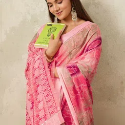 SHOPLANCE Zari Poly Georgette Designer Saree image 3