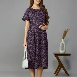 NIGHTSPREE Floral Print Fit & Flare Midi Dress image 3