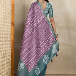Jinal & Jinal Ethnic Motifs Art Silk Saree image 4