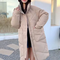 bebe Women Longline Puffer Jacket-image-51