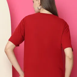 Moda Rapido Women Oversized Graphic Printed T-Shirt image 2