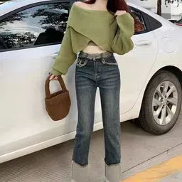 StyleCast Women Slim Fit High-Rise Cotton Jeans-picture-11