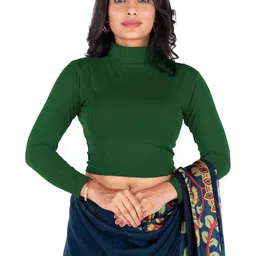 Abhi Cotton Solid High Neck Crop Top-picture-15