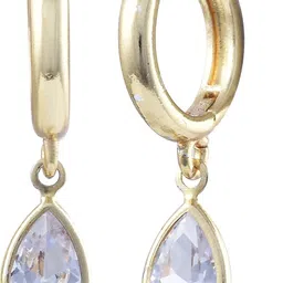 VIVASTRI Teardrop Shaped Drop Earrings image 3