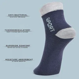 MJE Pack Of 6 Patterned Cotton Ankle Length Socks image 5