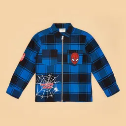 Pantaloons Junior Boys Longline Tailored Jacket with Patchwork image 2