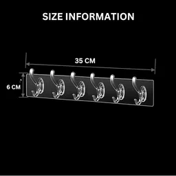 upkaranwale White Adhesive Wall Hooks image 3