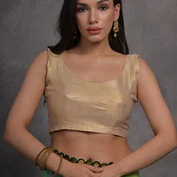 LeeliPeeri Designer Tie and Dye Mirror Work Saree image 4