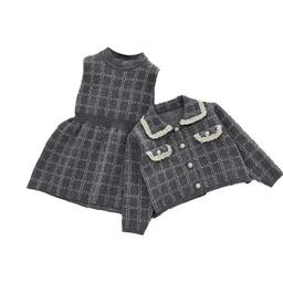 StyleCast x Revolte Girls Checked Coat with Skirt image 2
