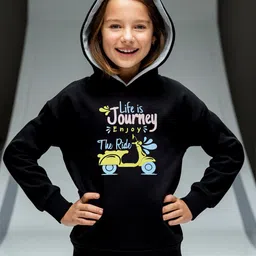 Naughty Ninos Girls Graphic Printed Hooded Full Sleeves Pullover Sweatshirts-image-24