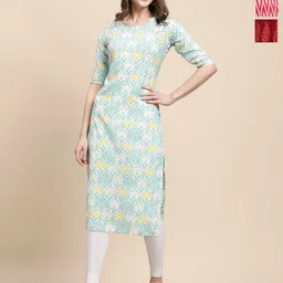 Ethnic basket Women Pack of 3 Abstract Printed Daily Straight Kurtas-image-22