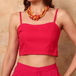 MAHUKAA Shoulder Strap Crop Top & Trousers image 4