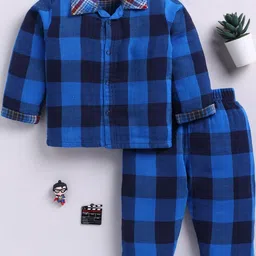 Clt.s Unisex Kids Checked Night suit-picture-14