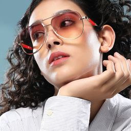 HAUTE SAUCE by Campus Sutra Women Aviator Sunglasses with Polarised Lens-picture-18