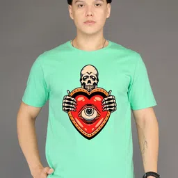 BRAWNY BATTLER Men Graphic Printed Round Neck Cotton T-shirt-picture-33
