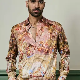 ASUKA Men Opaque Printed Casual Shirt-picture-17