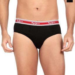 Pepe Jeans Pack Of 2 Cotton Mid-Rise Basic Briefs 8904311300519-BLACK-8936619-picture-28