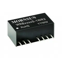 WRB2412S-1WR2 Mornsun 24V to 12V DC-DC Converter 1W Power Supply Module - Ultra Compact SIP Package image 1