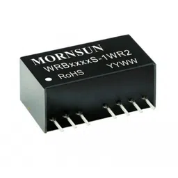 WRB1215S-1WR2 Mornsun 12V to 15V DC-DC Converter 1W Power Supply Module - Ultra Compact SIP Package image 1