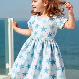 YK Floral Print Fit & Flare Dress image 2