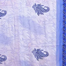 Leelavati Printed Paisley Pure Chiffon Saree image 4