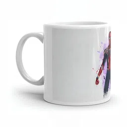 Mr UVD White & RedGraphic Printed Ceramic Matte Mug 350 ml image 4