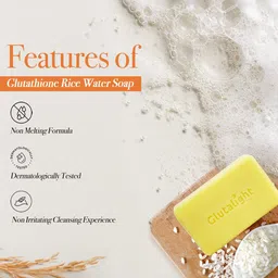 Glutalight Set Of 2 Glutathione Rice Water Soap - 100 g Each image 3