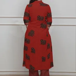 Anni Designer Women Ethnic Motifs Printed Angrakha Kurta with Trousers & With Dupatta image 3