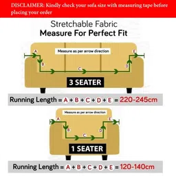 GIFTS ISLAND Black & White Printed Polyester 3 Piece Sofa Cover With Arms image 4