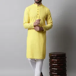Jompers Men Embroidered Chikankari Kurta image 5