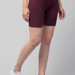 DRAXSTAR Women Pack Of 2 Skinny Fit Cycling Sports Shorts image 2