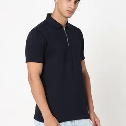 R&B Men Polo Collar Pockets T-shirt image 3