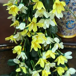 apka mart Yellow 1 Pieces Hanging Lily Artificial Flower image 5