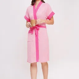 POORAK Shawl Collar Bath Robe image 3