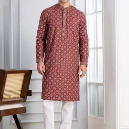 DEVOILER Men Embellished Sequinned Kurta-picture-14