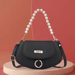 QNS Women Solid Crossbody Leather Sling Bag-picture-37