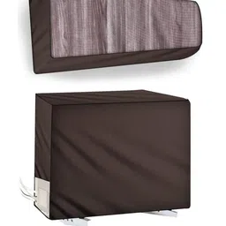 The Furnishing Tree Coffee Brown Printed Air Conditioner Cover-picture-29