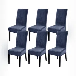 GIFTS ISLAND Set Of 6 Grey Chair Covers-image-38