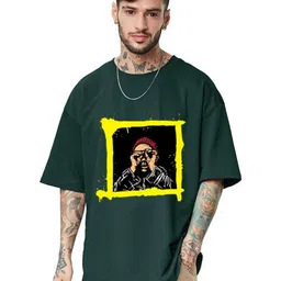 f Gallery Men Printed Drop-Shoulder Sleeves T-shirt-picture-40