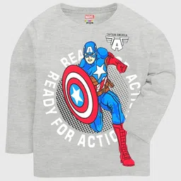 KUCHIPOO Boys 3 Avengers Printed Applique T-shirt image 2