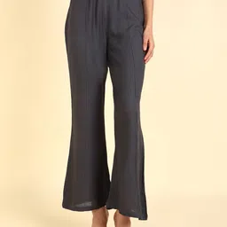 Me Craft Women Comfort Mid-Rise Bootcut Trousers-image-85