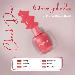 LAMIOR Cheek Dew Strobe Blush - 4.5 ml - Vibrant image 3