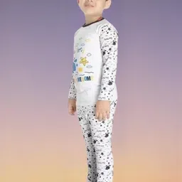 MUSNAH GARMENTS Kids-Unisex White Pure Cotton Clothing Set-picture-58