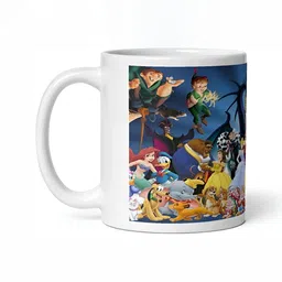 Mr UVD White & Blue Printed Ceramic Glossy Mugs 350 ml-picture-14